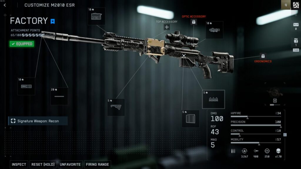 اسنایپر در لود آوتهای اسلحه در بتای Battlefield 6