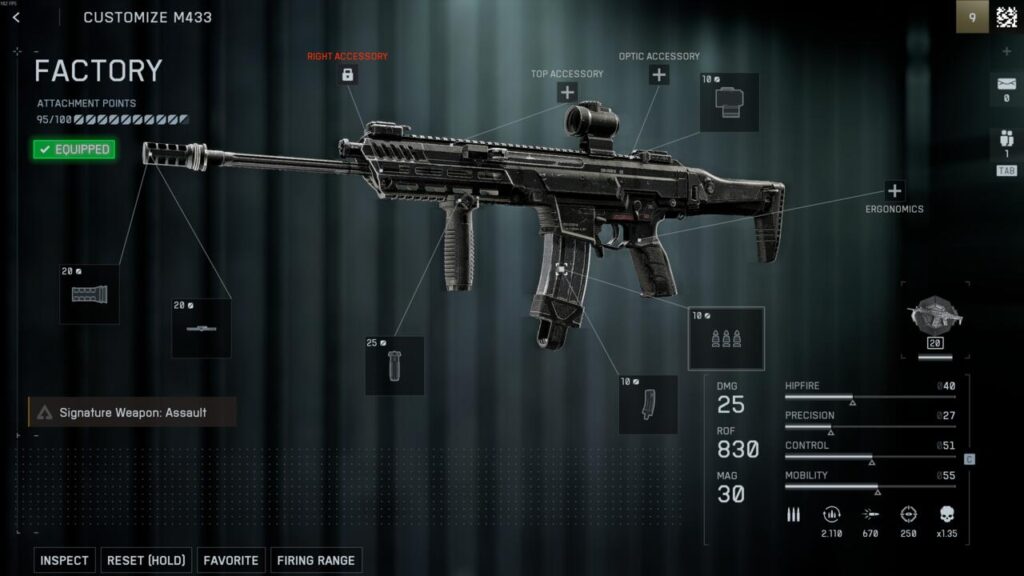 M433 : اسلحه آغازین کلاس Assault در بتلفیلد ۶