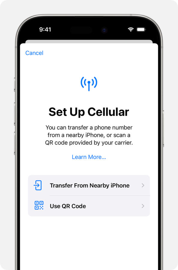 فعال کردن eSIM در آيفون